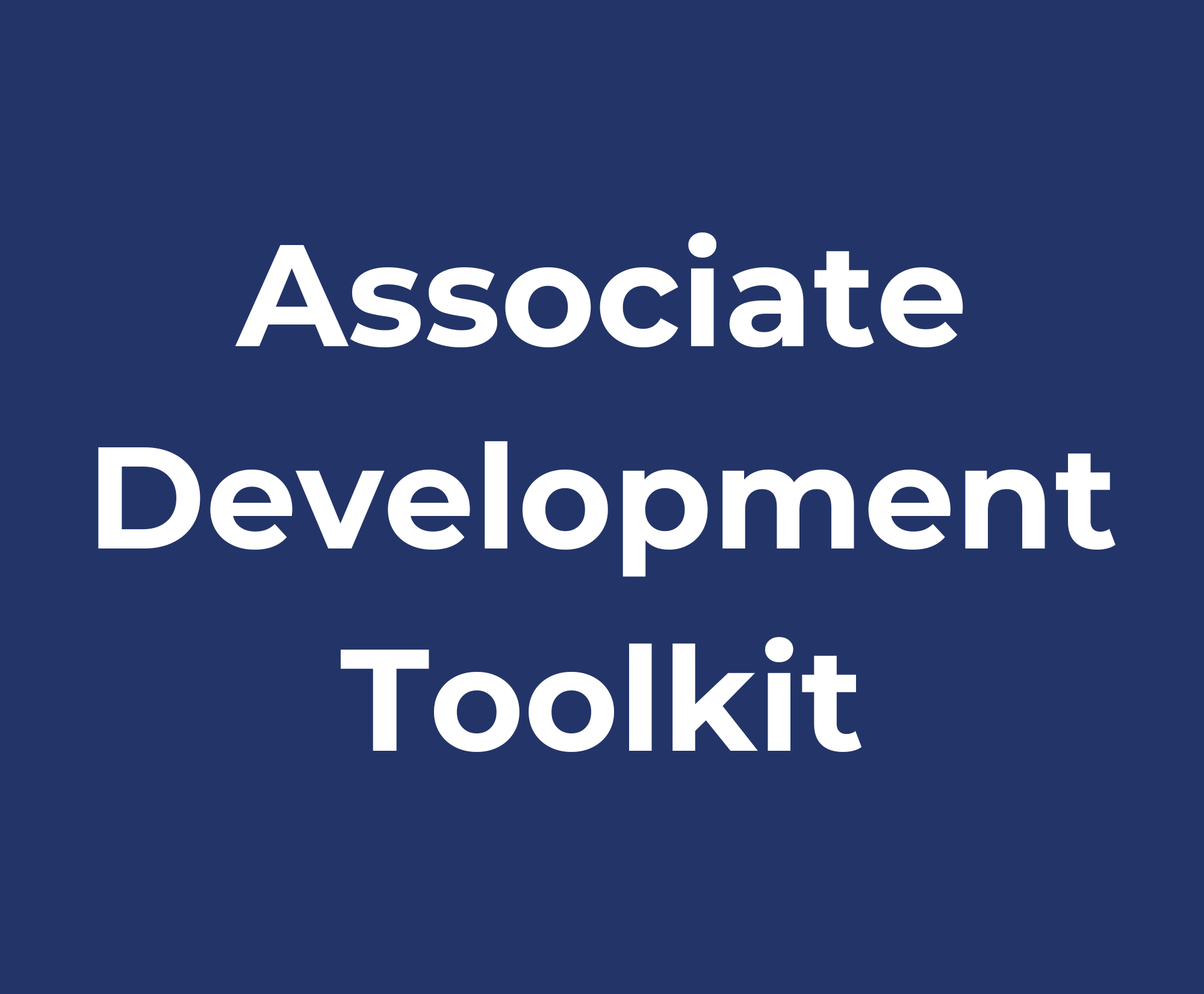 Associate Development Toolkit